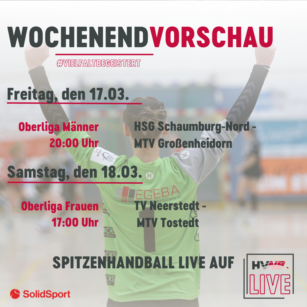 Wochendvorschau auf das kommende Wochenende