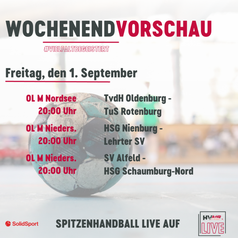 HVNB LIVE: Alle Spiele der Oberliga Männer live