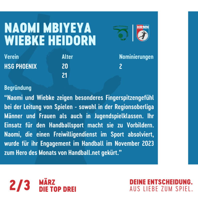 Die Top Drei Bujalla/Hustedt, Mbiyeya/Heidorn und Knoblauch stehen zur