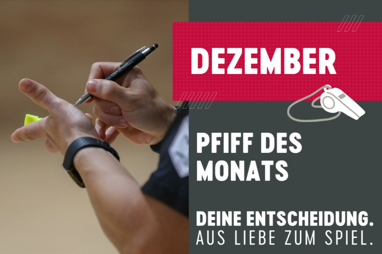 Pfiff des Monats: Wurf aufs leere Tor