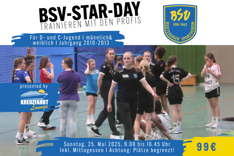 Trainiere mit den Stars – der 3. BSV-Star-Day!