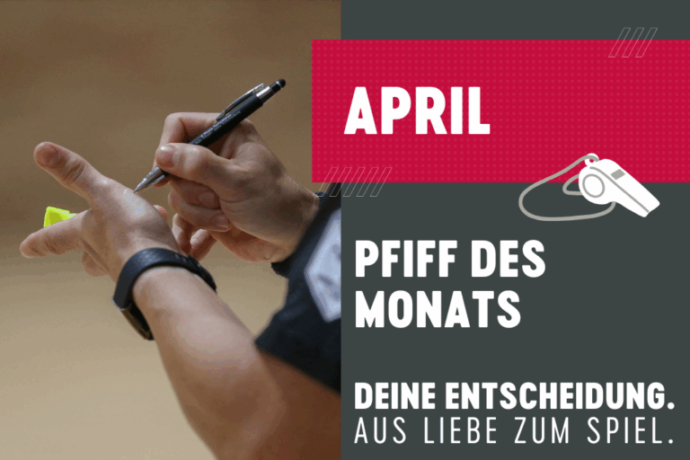 Pfiff des Monats April: Stoß in der Luft