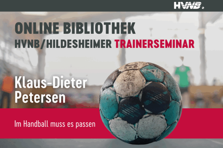 Klaus-Dieter Petersen: Im Handball muss es passen