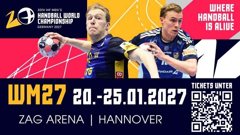 Handball-WM 2027: Neue Ticket-Kontingente ab 4. September verfügbar