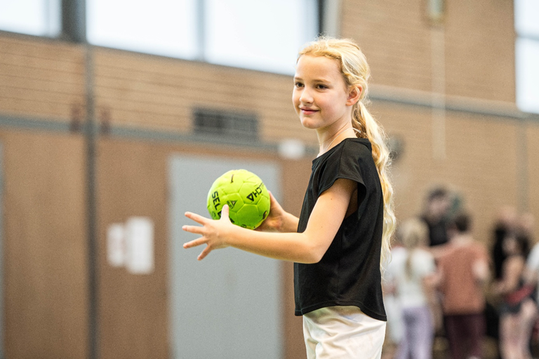Five-a-Side-Handball beim Grundschulsporttag 